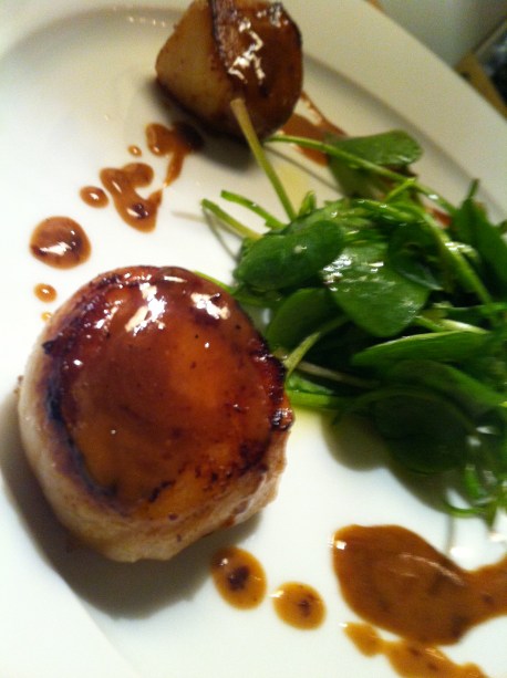 Saint-Jacques & réduction de fumet