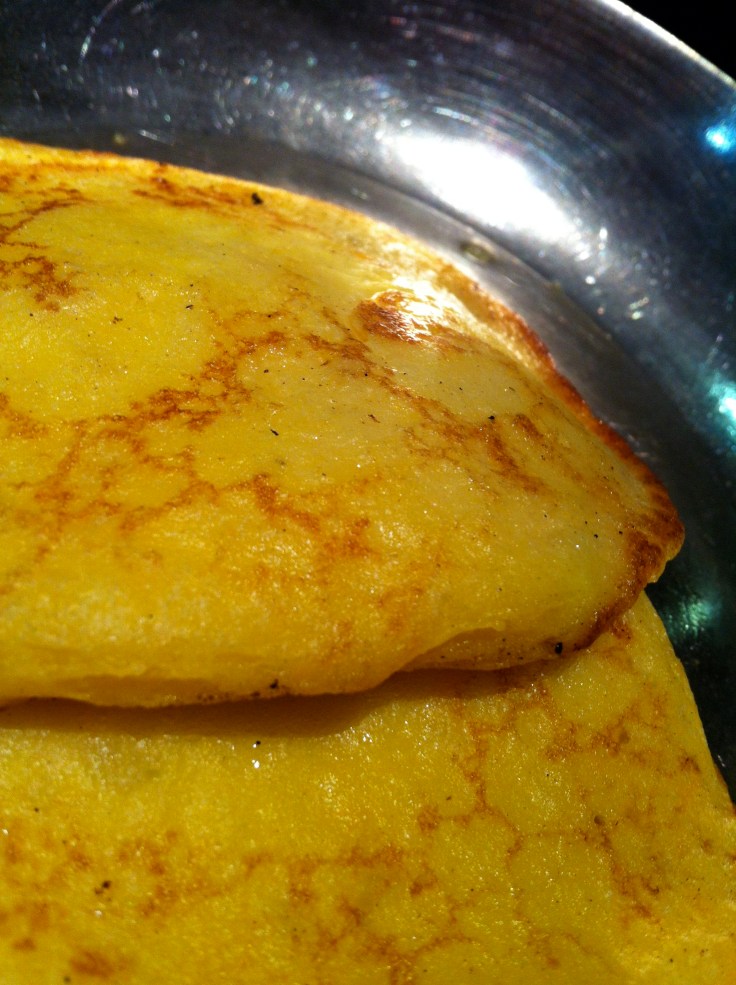 Les fameuses crêpes parmentières ...