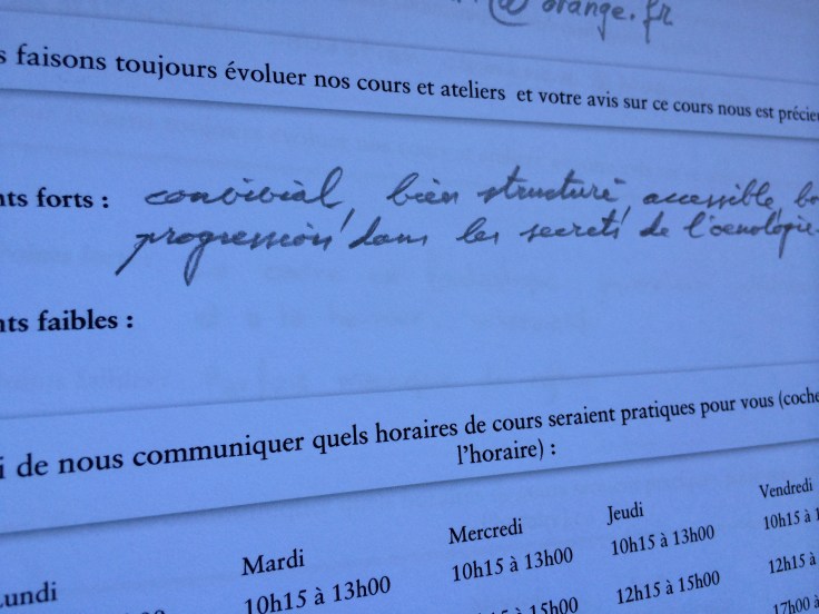 Avis Terre Oenophile, Ecole Nomade du Vin 