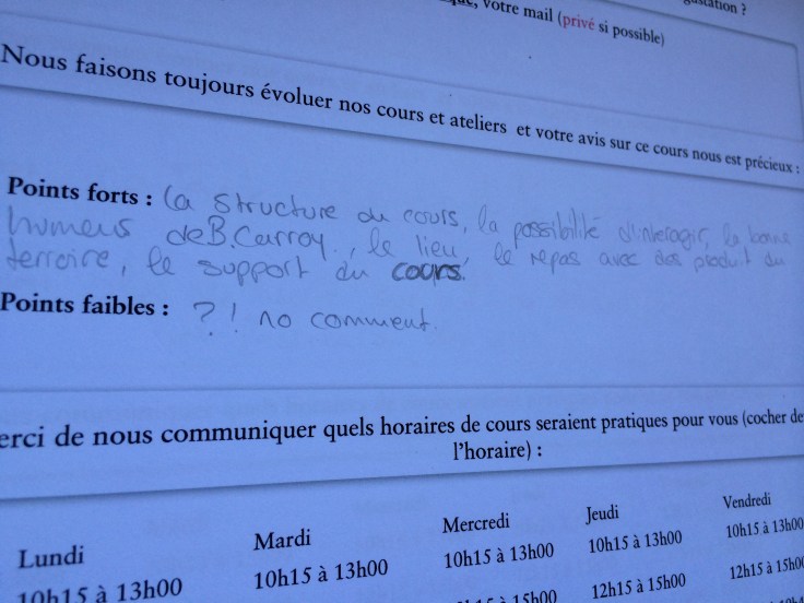 Avis Terre Oenophile, Ecole Nomade du Vin 