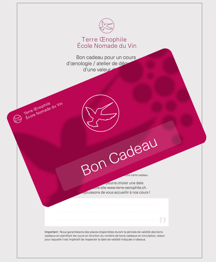 bon cadeau initiation vin Genève, Lausanne, Fribourg, Neuchâtel et Vevey
